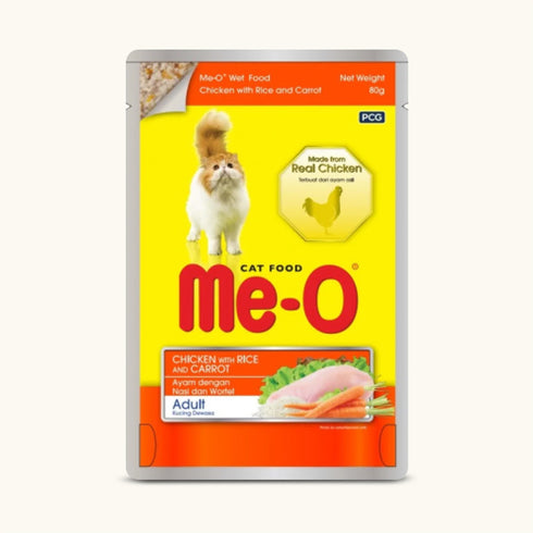 Me-O Chicken with Rice & Carrot Adult Cat Wet Food