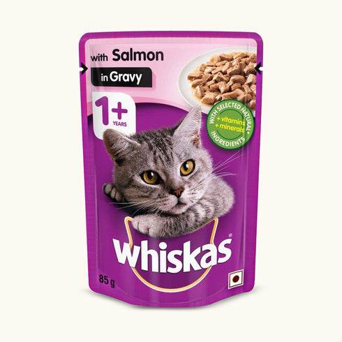 Whiskas Salmon In Gravy Meal Adult Cat Wet Food