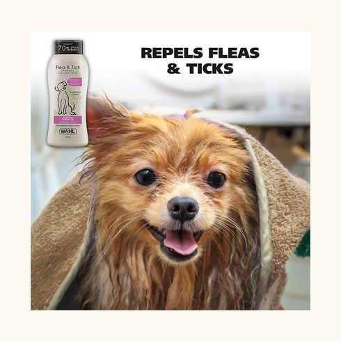 Wahl Flea & Tick Eucalyptus Cedar Shampoo for Dogs