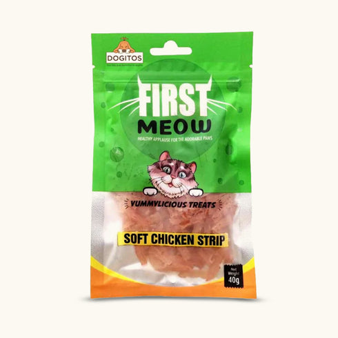 First Meow Soft Chicken Strip Cat Treat