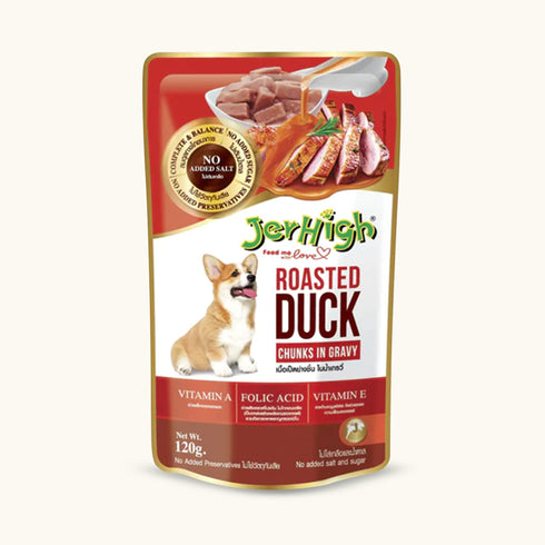 JerHigh Roasted Duck in Gravy Wet Dog Food