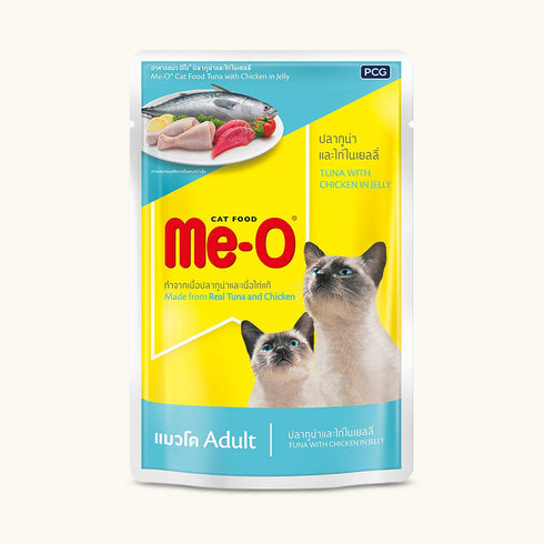 Me-O Tuna & Chicken In Jelly Adult Cat Wet Food