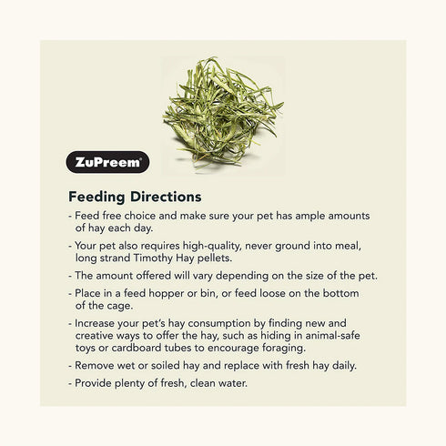Zupreem Nature's Promise Western Timothy Dry Hay for Small Animals