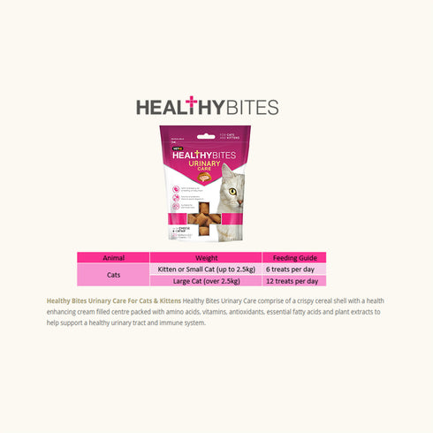 VETIQ Healthy Bites Urinary Care With Cheese & Catnip Treats for Cats & Kittens-65g