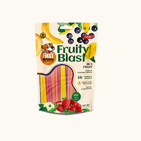 First Bark Fruity Blast Mix Fruit Dog Treats- 225 gm