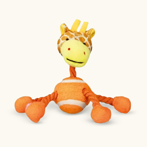 Trixie Animal Figures Dog Toy with Ball and Rope - Assorted