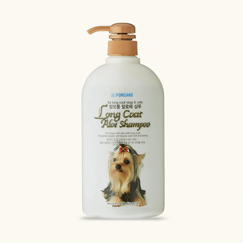 Forcans Long Coat Aloe Shampoo for Dogs