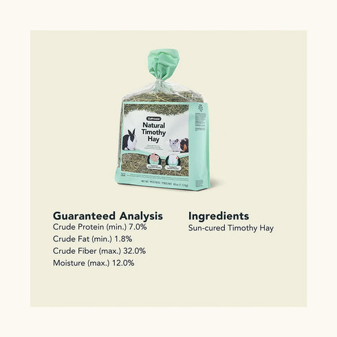 Zupreem Nature's Promise Western Timothy Dry Hay for Small Animals