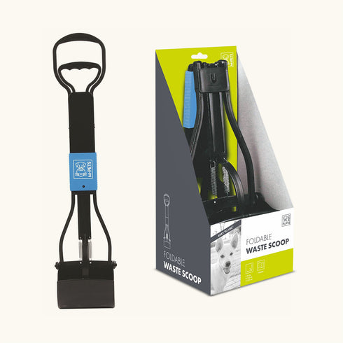 M-Pets Foldable Waste Scoop - Black & Blue