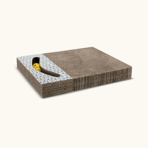 Trixie Germany Scratching Cardboard with Toys for Cats - White - 38 × 30 cm