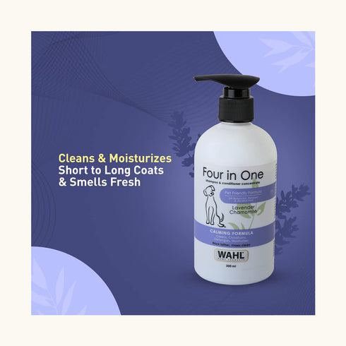 Wahl Four in One Lavender Chamomile Shampoo for Dogs