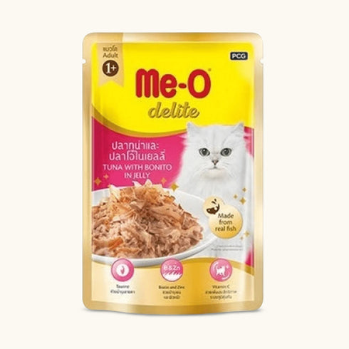 Me-O Delite Tuna with Bonito in Jelly Cat Wet Food