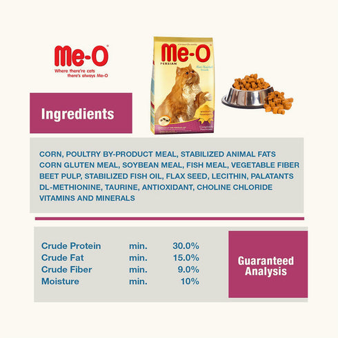Me-O Adult Persian Adult Cat Dry Food