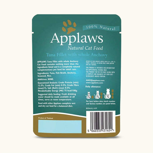 Applaws Tuna Fillet with Whole Anchovy Cat Wet Food