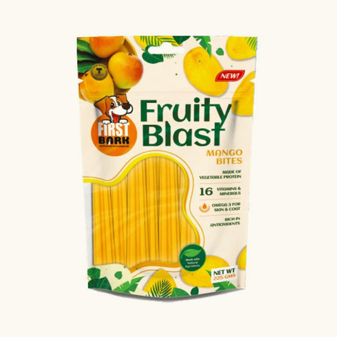 First Bark Fruity Blast Banana Twist Dog Treats- 225 gm