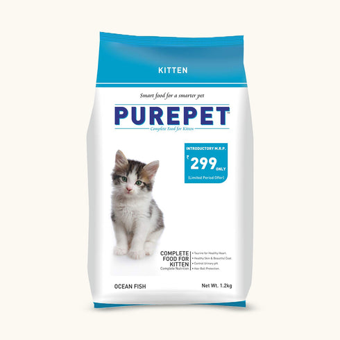 Purepet Ocean Fish Kitten Dry Food