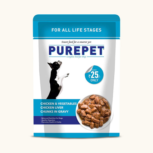 Purepet Chicken & Vegetable Chunks in Gravy Adult Dog Wet Food