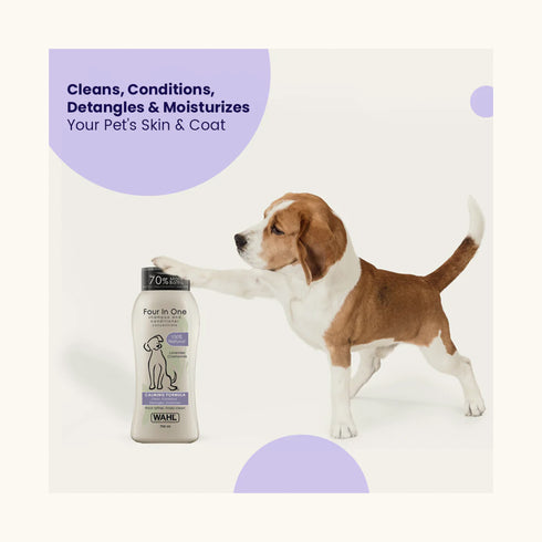 Wahl Four in One Lavender Chamomile Shampoo for Dogs