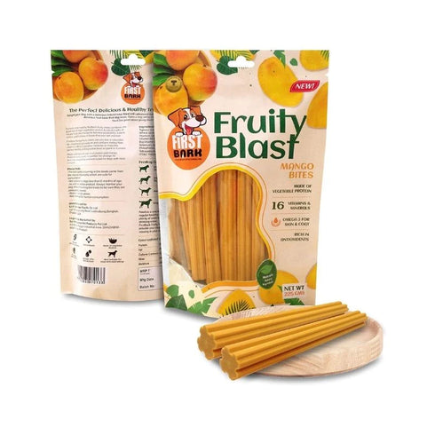 First Bark Fruity Blast Mango Bite Dog Treats- 225 gm