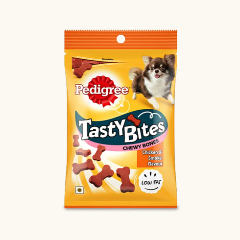 Pedigree Chicken & Smoke Flavor Tasty Bites Chewy Bones Dog Treat