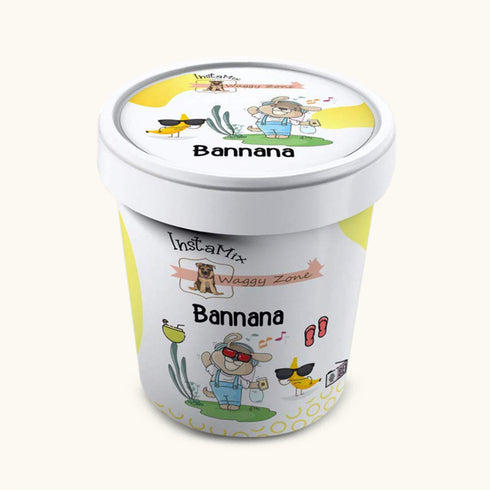 Waggy Zone Banana Ice Cream for Dogs