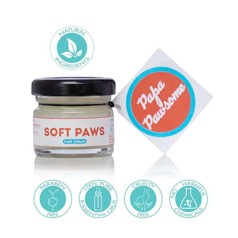 Papa Pawsome Soft Paws 100% Natural Paw Cream for Dog