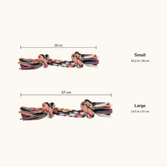 Trixie Playing Rope Dog Toy - 2 Knots | Pet Warehouse