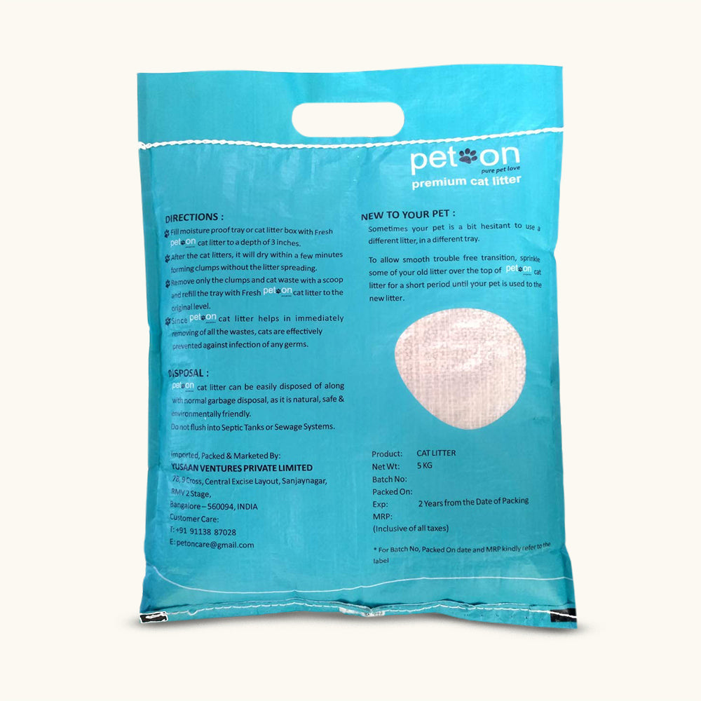 Peton Premium Lemon Fragrance Cat Litter 5 Kg